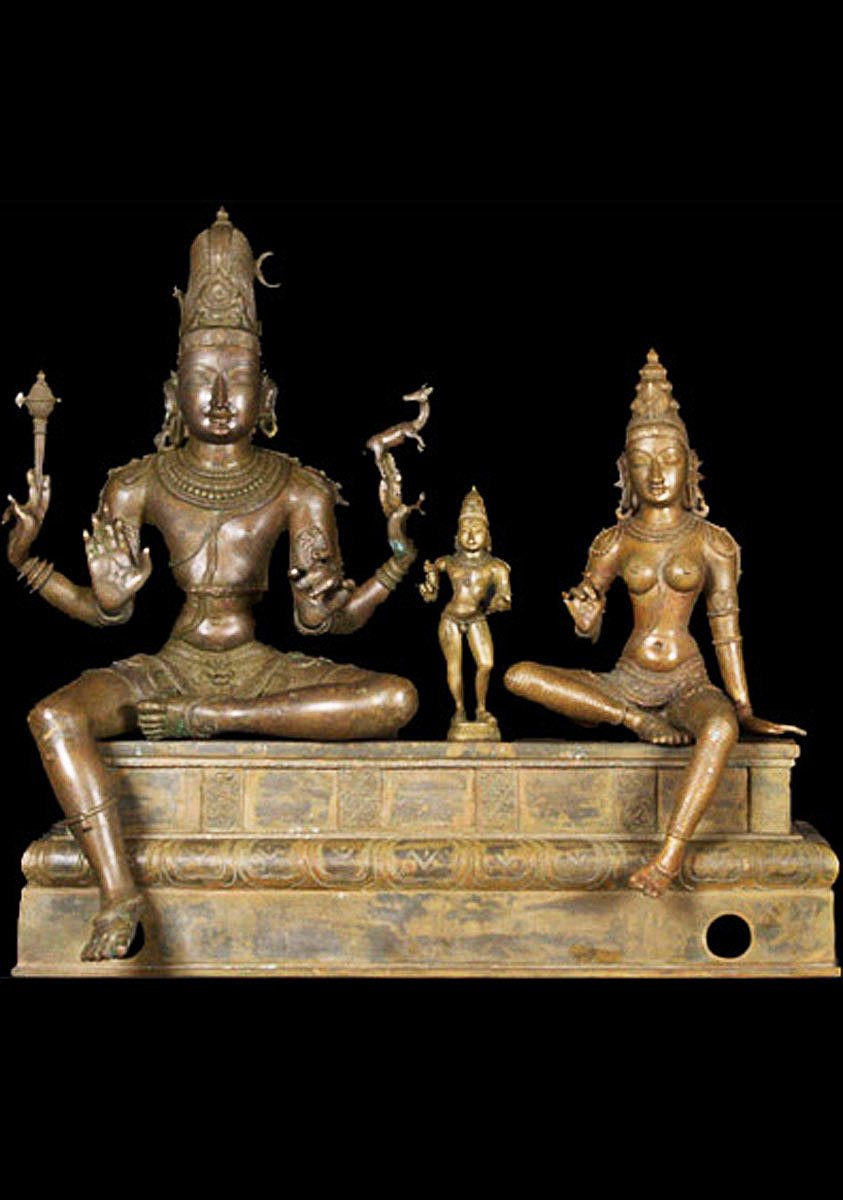 Bronze Somaskanda Statue 24"